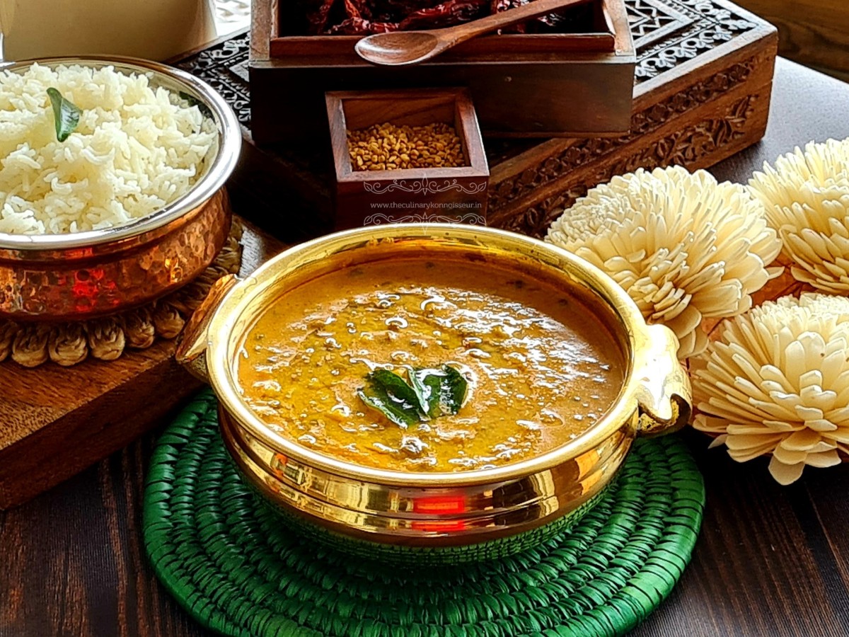 Ajji’s Muga Ambat – Konkani Sprouted Green Gram Curry